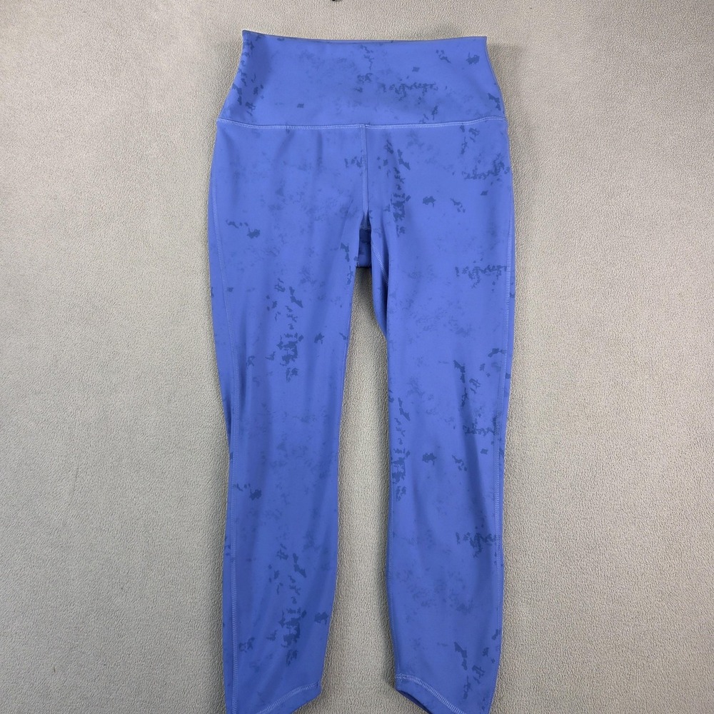 Spyder Active Pants Womens Medium Blue High‎ Rise Leggings Athletic Gym Running
